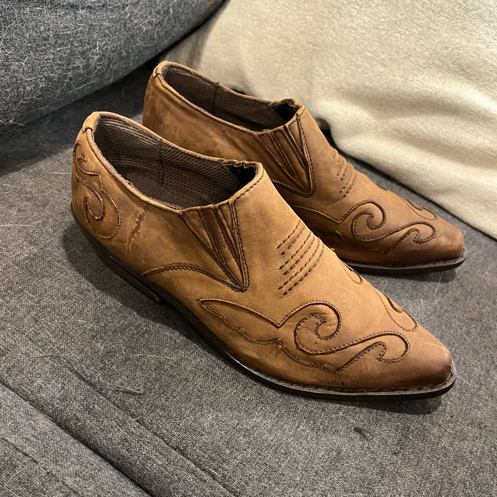 Fox Fire Leather Short Cowboy Boots